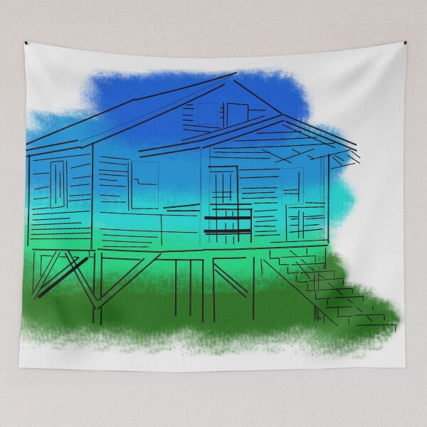 Item preview, cottage Paint blue designed and sold by KT-Theorist.