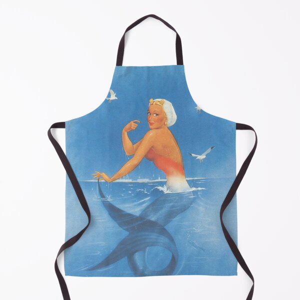 Item preview, Mermaid, Zandvoort, Holland, Vintage Travel Poster designed and sold by vintagevivian.