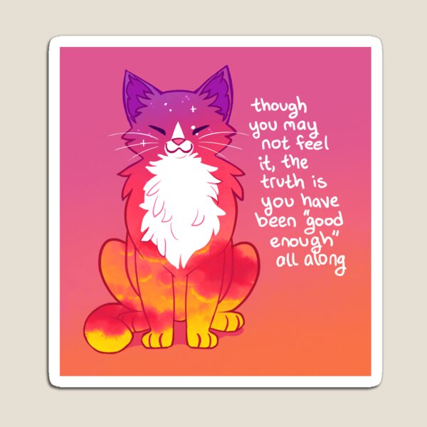 Aperçu de l'œuvre « Tu as été « assez bien » tout du long » Sunset Cat créée et vendue par thelatestkate.