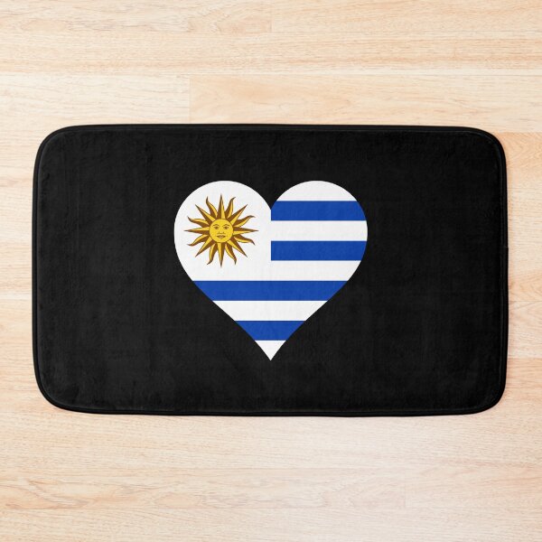 Item preview, Uruguay Uruguayan flag flag heart designed and sold by GeogDesigns.