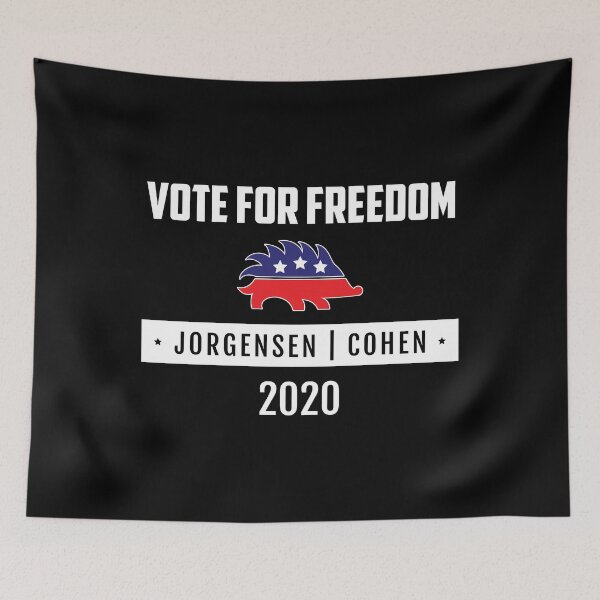 Item preview, Vote For Freedom Libertarian Porcupine Jorgensen Cohen 2020 graphic designed and sold by jakehughes2015.
