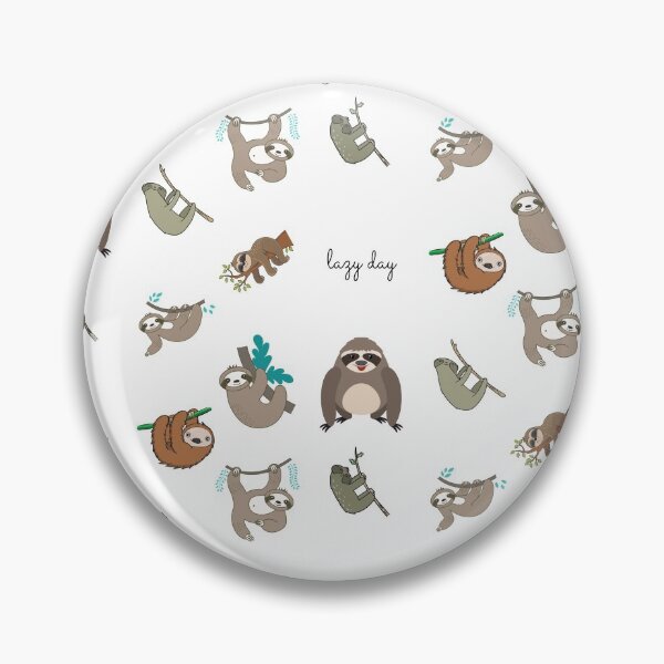 Item preview, Lazy day cute Sloth collection hanging out having a lazy day designed and sold by ButterflyBe.