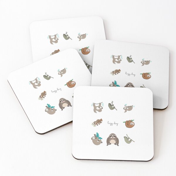 Item preview, Lazy day cute Sloth collection hanging out having a lazy day designed and sold by ButterflyBe.