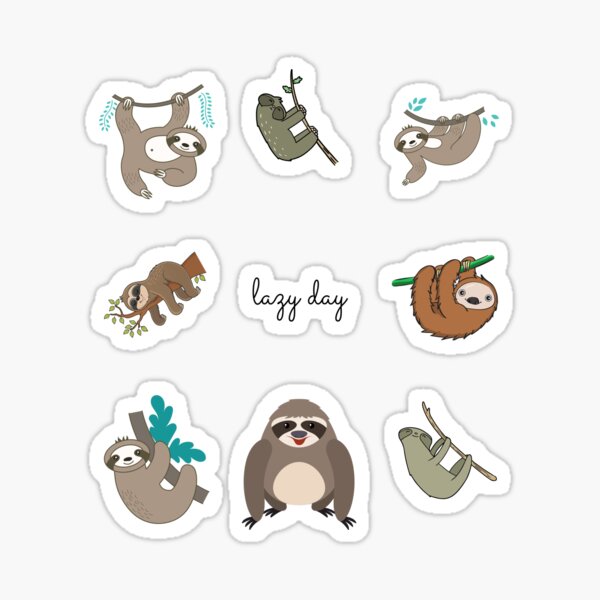 Sloths Stickers Redbubble - roblox adopt adoptme art sticker by dory