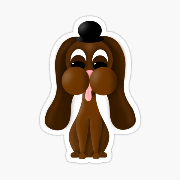 cute-dog-with-hat-sticker-for-sale-by-juliecreates98-redbubble