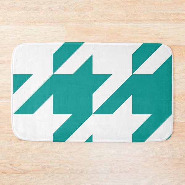 Item preview, Houndstooth Turquoise and White designed and sold by Moyanana.