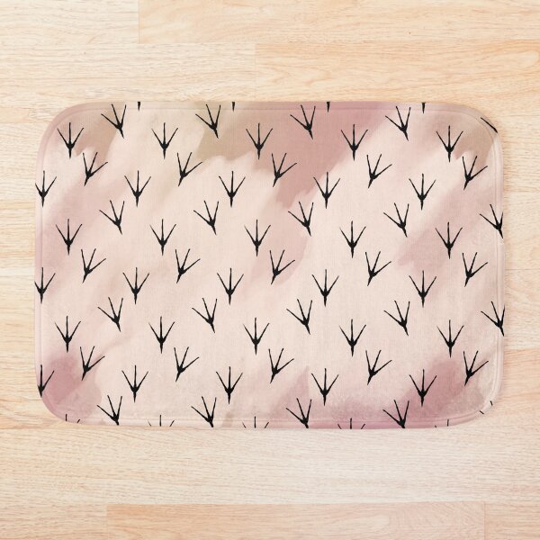 Item preview, Bird Prints Pattern Peach Cream designed and sold by RootSquare.