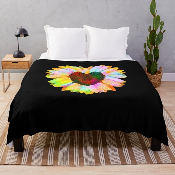 Item preview, Heart Raimbow sunflowers Watercolor, mask,cool,cute,funny designed and sold by Collagedream.
