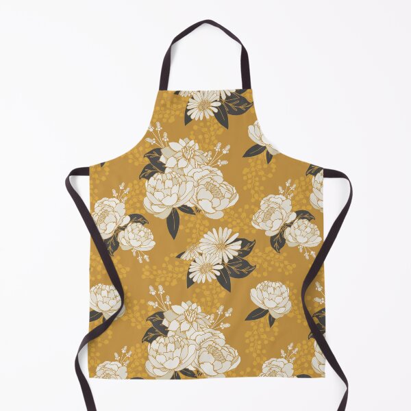 Item preview, White + Gold Florals designed and sold by latheandquill.