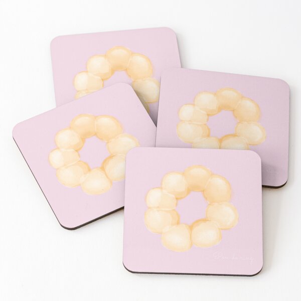 Item preview, Pon de ring - Japanese mochi donut, foodie, pink designed and sold by Woodchucky.