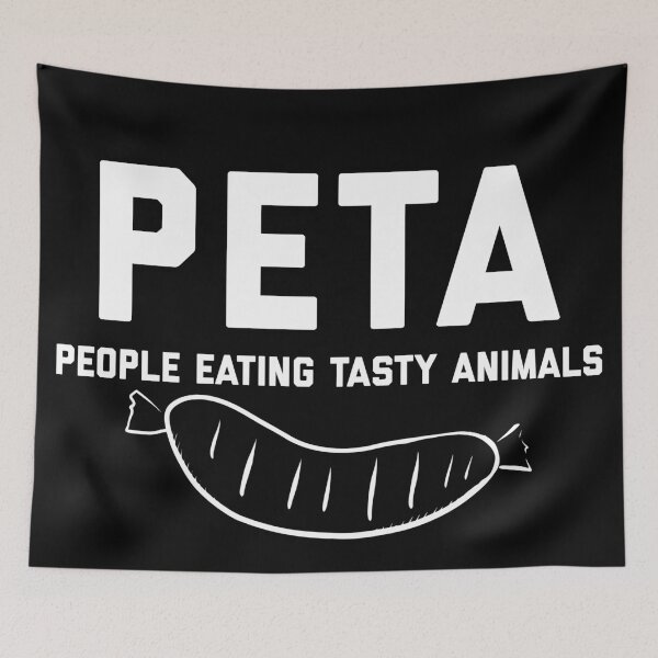 Item preview, PETA People Eating Tasty Animals designed and sold by Raw Creative Prints.