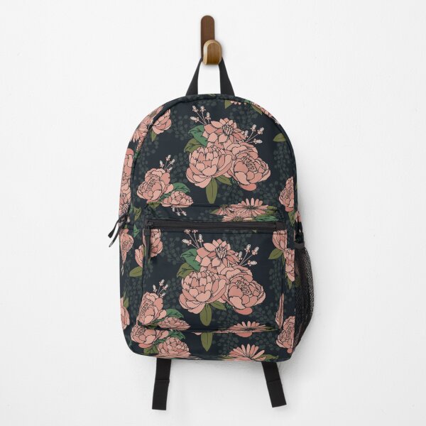 Item preview, Moody Florals - Coral designed and sold by latheandquill.