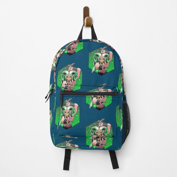 Item preview, Green and Black Ram/Goat Man Holding a Sword with a Starry Background designed and sold by kbircham.