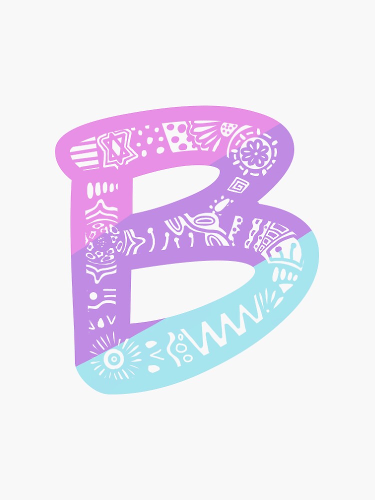 "The Letter B" Sticker For Sale By ArtofSorts | Redbubble