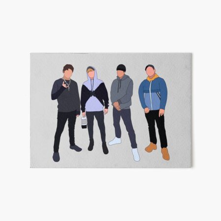 Sam, Colby, Corey, and Jake Art Board Print