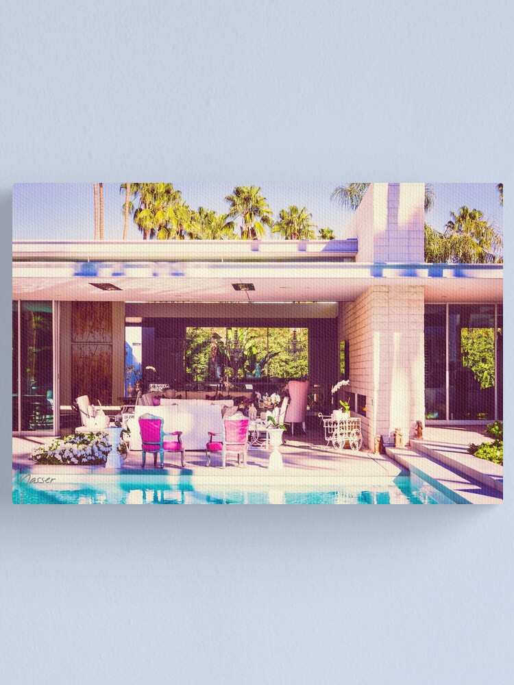 Alternate view of Affluent Opulent 2298 Mid-Century Modern Palm Springs Architecture Canvas Print
