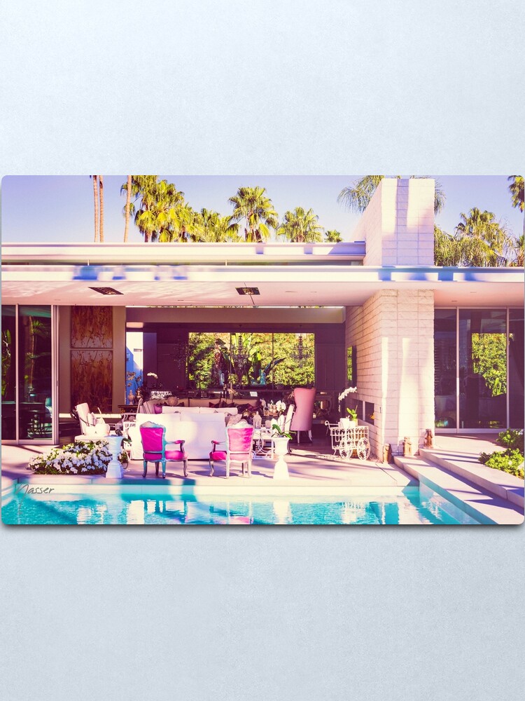Alternate view of Affluent Opulent 2298 Mid-Century Modern Palm Springs Architecture Metal Print