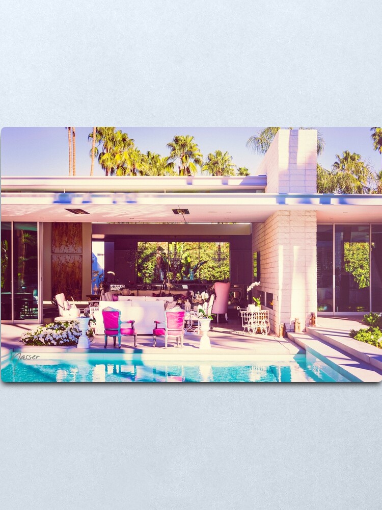 Alternate view of Affluent Opulent 2298 Mid-Century Modern Palm Springs Architecture Metal Print