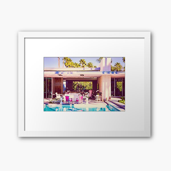 2298 Affluent Opulent Mid-Century Modern Palm Springs Architecture Framed Art Print