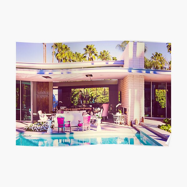 Affluent Opulent 2298 Mid-Century Modern Palm Springs Architecture Poster