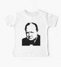 Silhouette portrait Winston Churchill Baby Tee