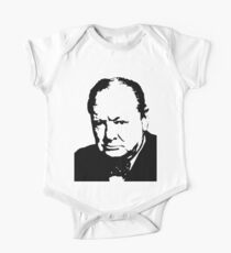 Silhouette portrait Winston Churchill One Piece - Short Sleeve