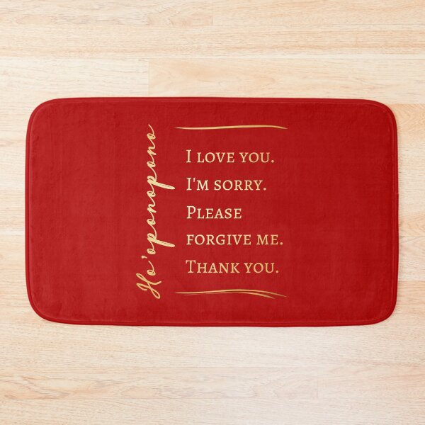 Item preview, Ho'oponopono Healing Prayer Affirmation (Red And Gold) designed and sold by 4wordsmovement.