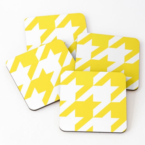 Item preview, Houndstooth Yellow and White designed and sold by Moyanana.
