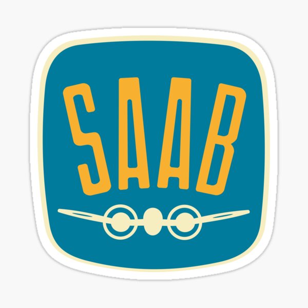 Saab Retro Vintage Logo - 1949 Sticker