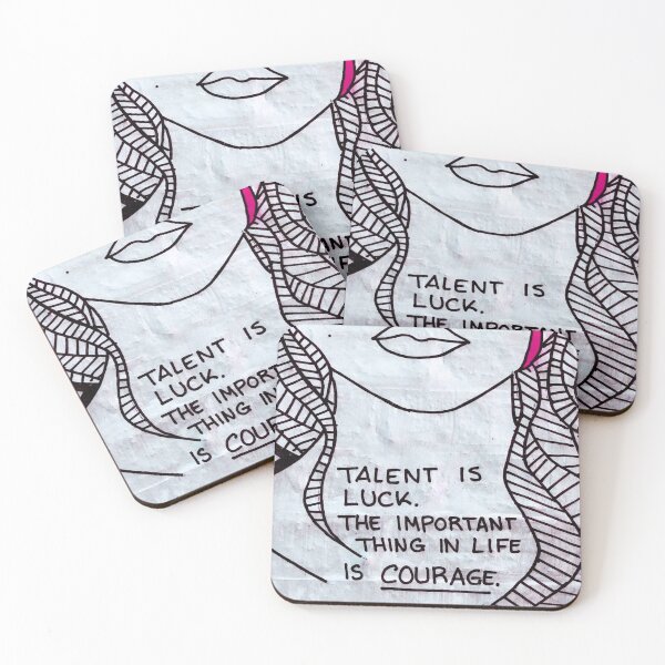 Item preview, Talent is Luck, Important think is COURAGE  designed and sold by mwagie.