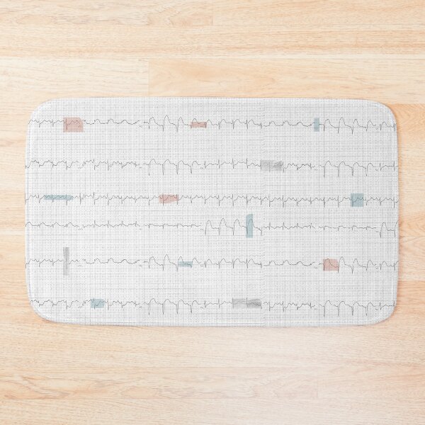 Item preview, Heartbeat ECG Abstract Pattern designed and sold by TamDigitalPrint.