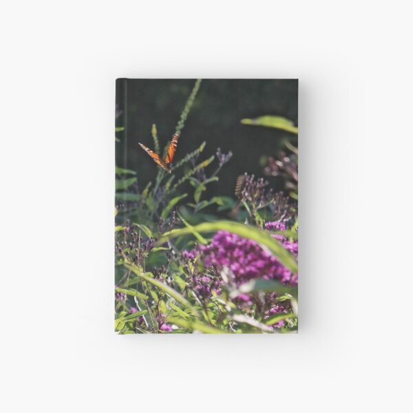 Monarch Butterfly and Tiger Swallowtail among the Ironweed Hardcover Journal