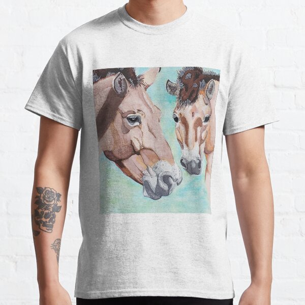 Aperçu de l'œuvre Peinture aquarelle cheval Przewalskis créée et vendue par EquusArtisan.