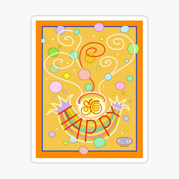 So Happy Sticker