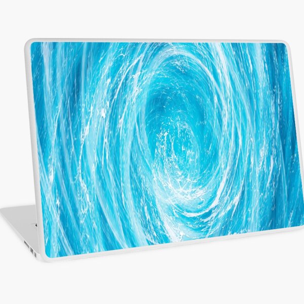 Water, Blue, ocean abstract art Laptop Skin