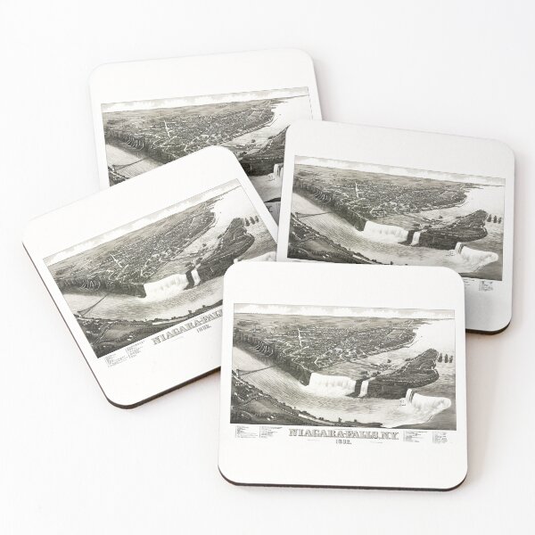 Item preview, Niagara Falls New York Bird's-Eye View - 1882 designed and sold by warishellstore.