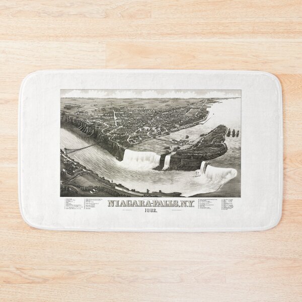 Item preview, Niagara Falls New York Bird's-Eye View - 1882 designed and sold by warishellstore.
