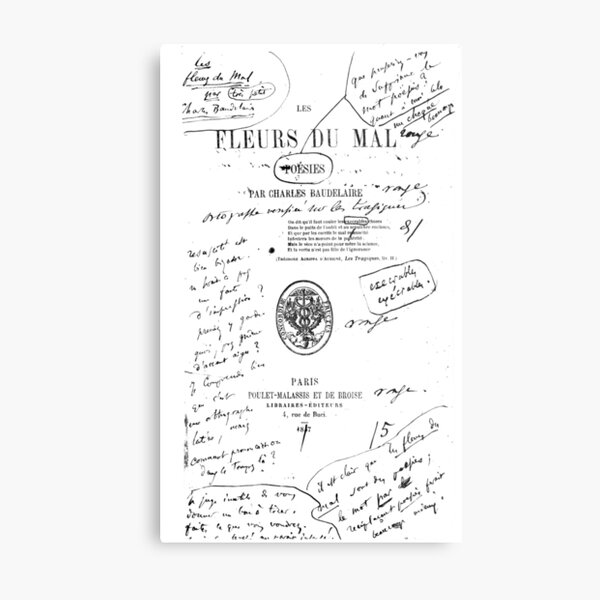 Aperçu de l'œuvre Les Fleurs du Mal (Les Fleurs du Mal) de Charles Baudelaire créée et vendue par JuxtaHead.