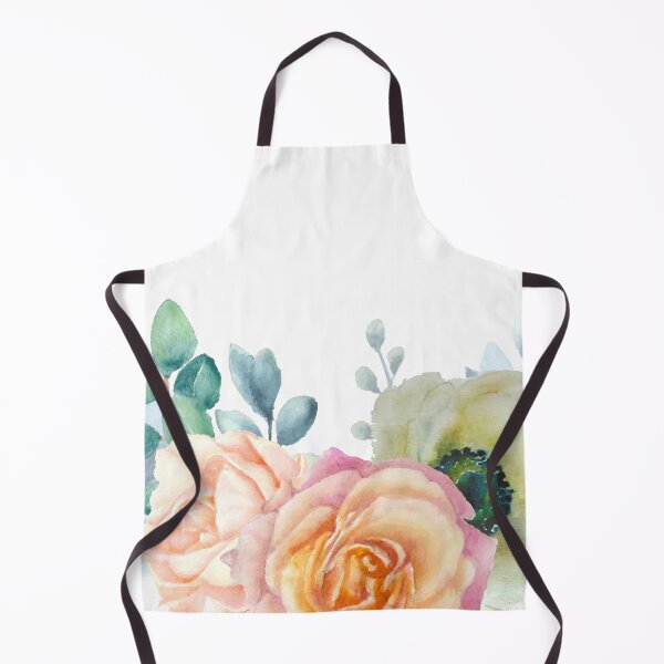 Item preview, Beautiful Watercolor Flowers Summer White Mask designed and sold by Marstore.