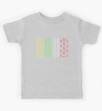 Bike Tour de France Jerseys (Vertical) (Small) Kids Tee