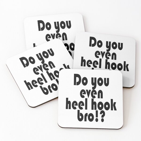 Item preview, BJJ - Do you even heel hook bro!? - White designed and sold by AJ-DesignCo.