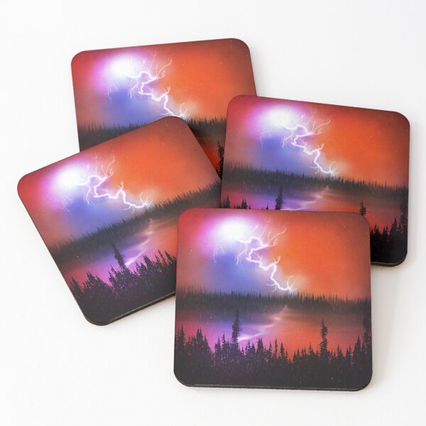 Item preview, Flash of Lightning on a Crimson Night designed and sold by SereneAmity.