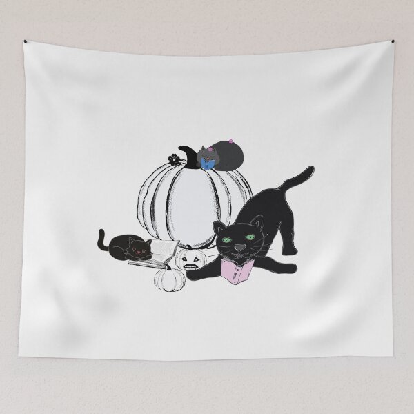 Item preview, Halloween Black Cats designed and sold by KatjaRedbubble.