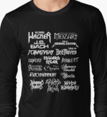 Heavy Metal-style Classical Composers Long Sleeve T-Shirt