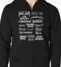 Heavy Metal-style Classical Composers Zipped Hoodie