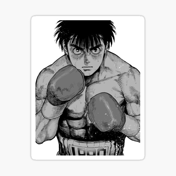Hajime no Ippo, Ippo, boxing, manga, simple background, black background,  anime boys, minimalism, boxing gloves, sweat