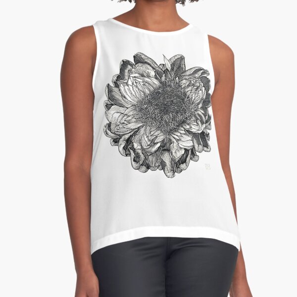 Artichoke Blossum Sleeveless Top