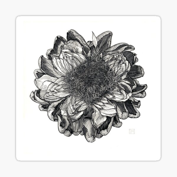 Artichoke Blossum Sticker