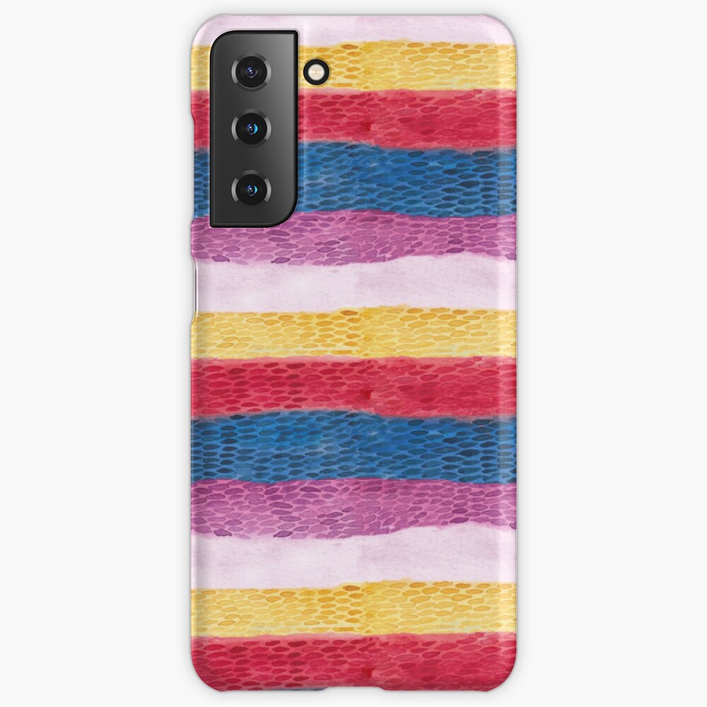 Reptile animal print_ hand painted watercolour Case & Skin for Samsung Galaxy