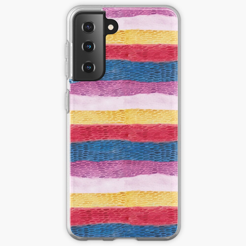 Reptile animal print_ hand painted watercolour Case & Skin for Samsung Galaxy
